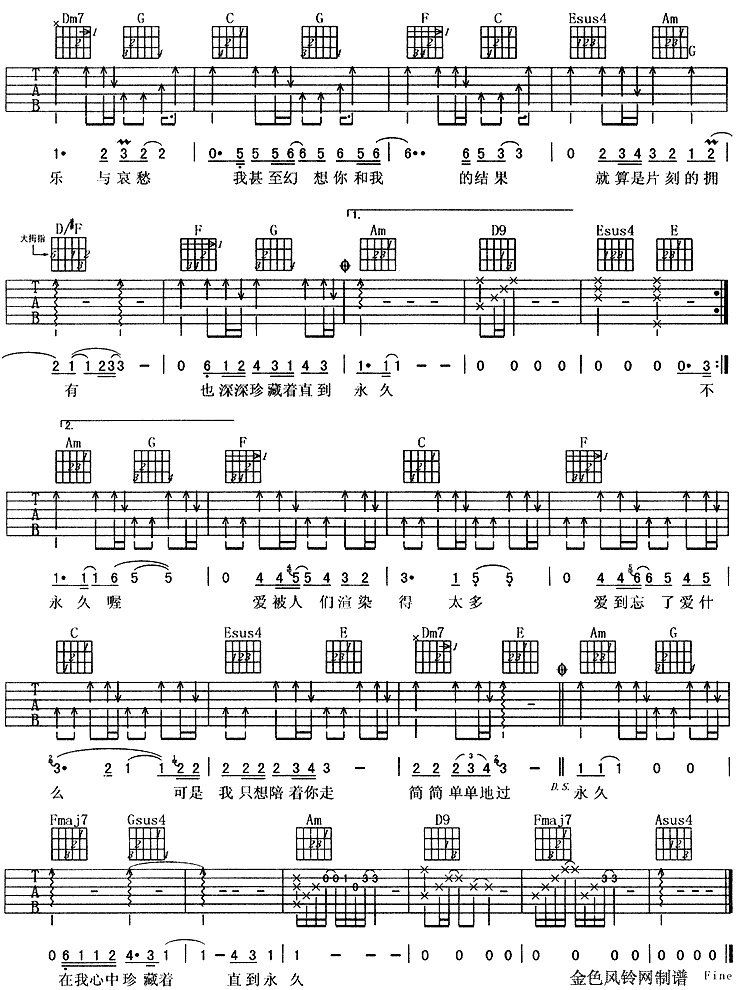 幻想完美版吉他谱-91吉他谱