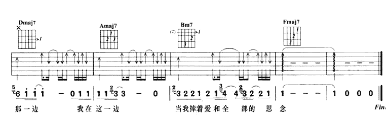 有一天吉他谱-91吉他谱