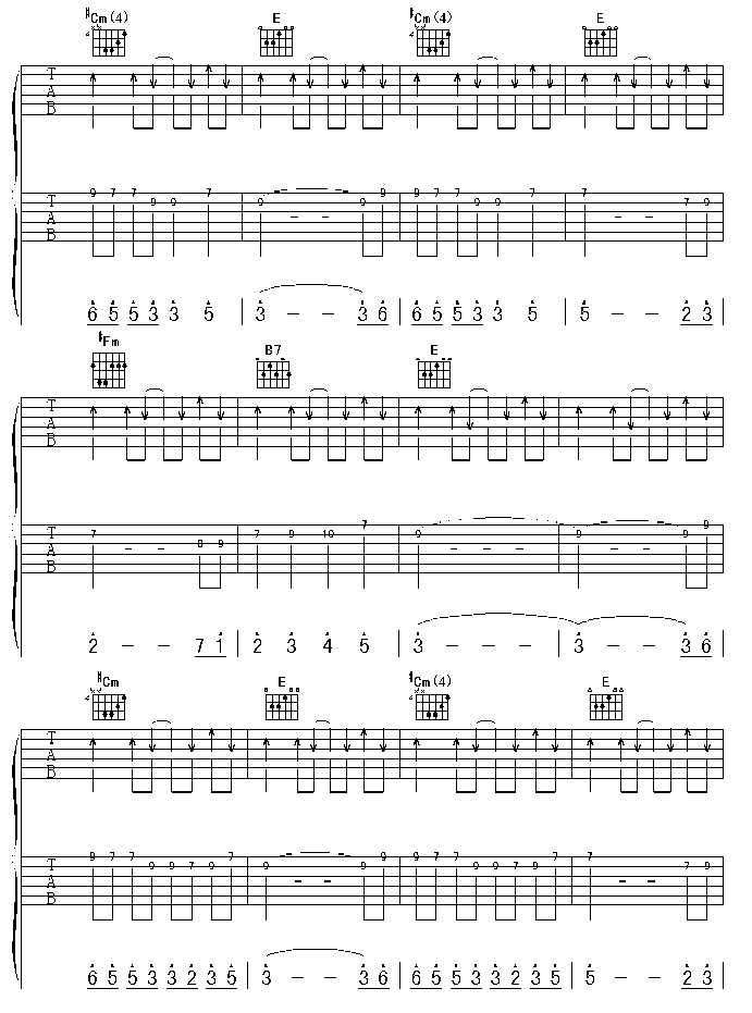 我们去远方吉他谱-91吉他谱