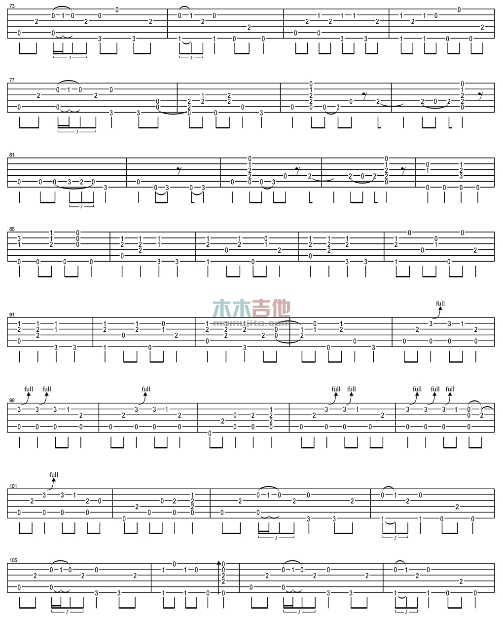 郑成河《Anji 指弹 》吉他谱-Guitar Music Score