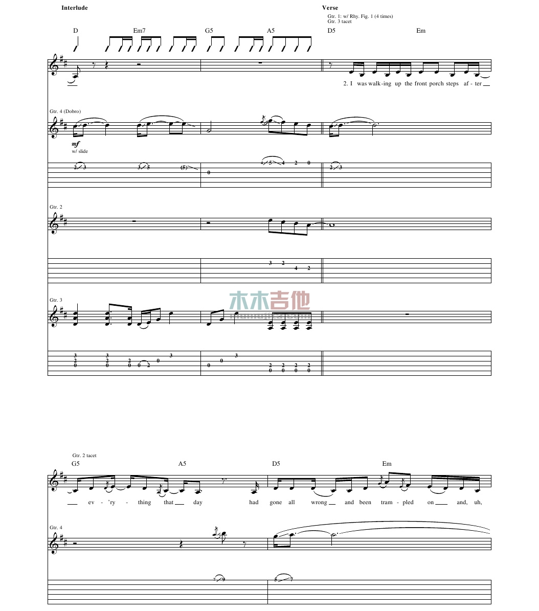 Taylor,Swift《Our Song》吉他谱-Guitar Music Score