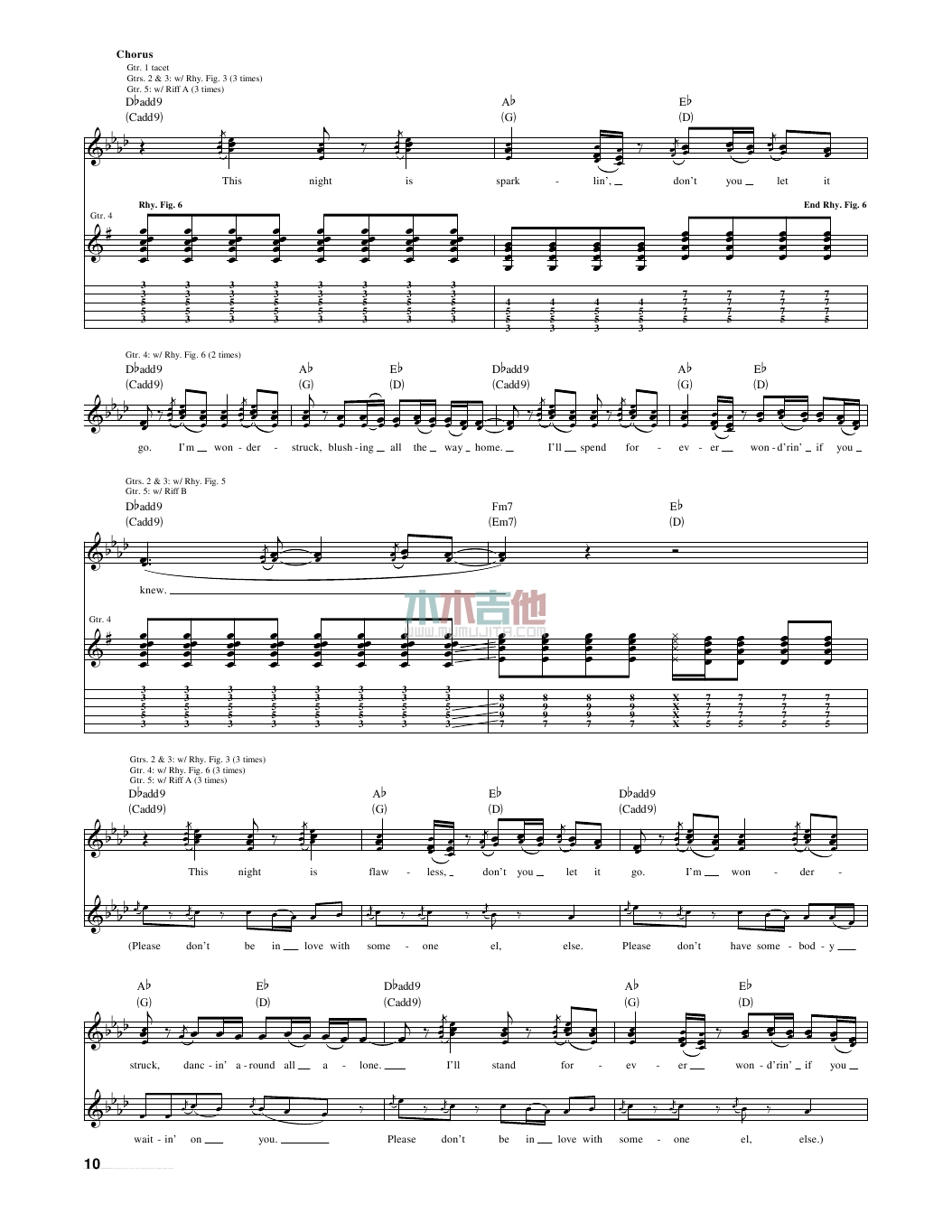 Taylor,Swift《Enchanted》吉他谱-Guitar Music Score