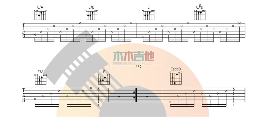 TFBOYS《剩下的盛夏》吉他谱-Guitar Music Score