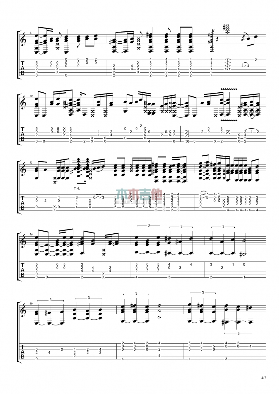 五月天《入阵曲》吉他谱-Guitar Music Score