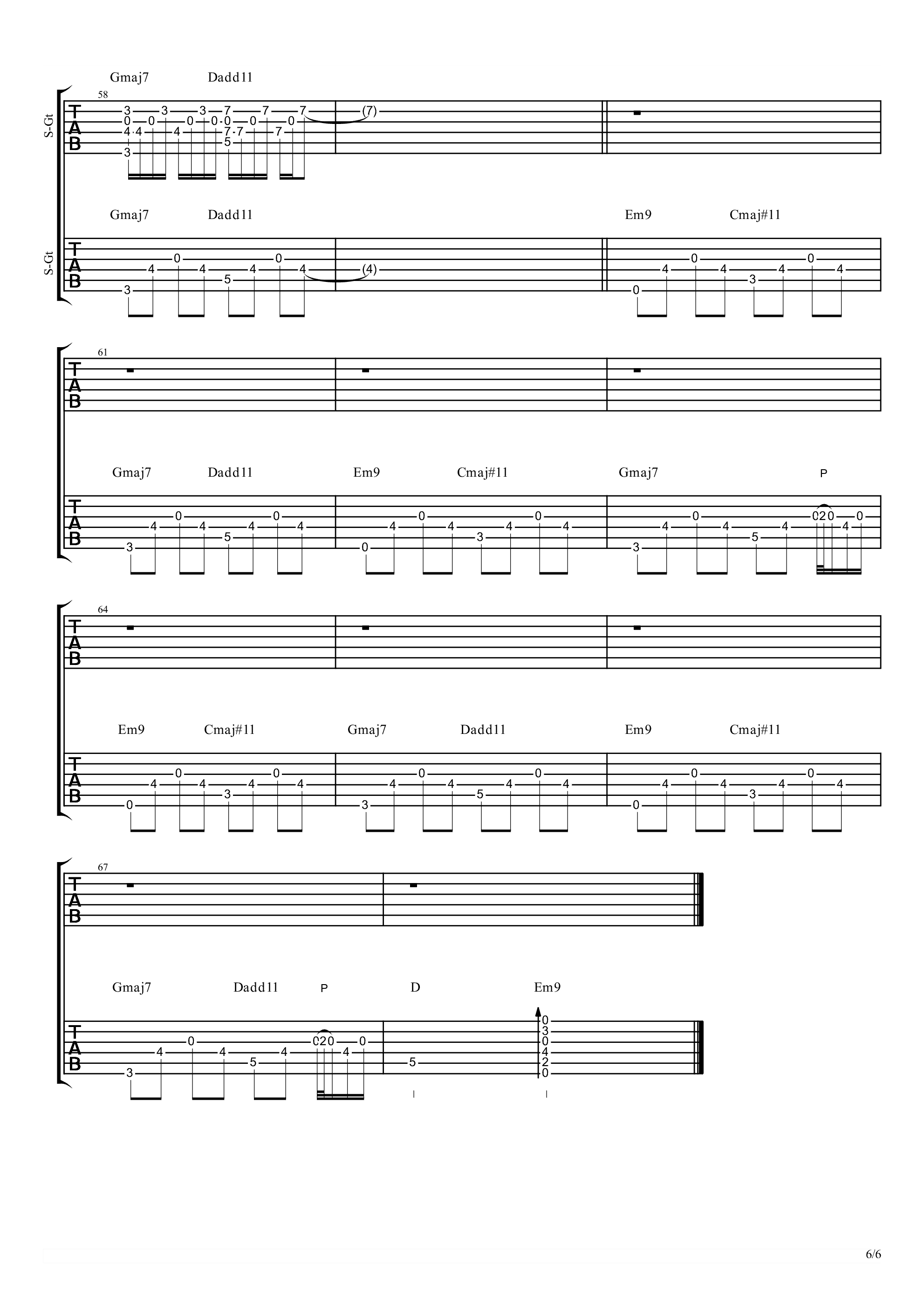 陈鸿宇《途中 原版 》吉他谱-Guitar Music Score