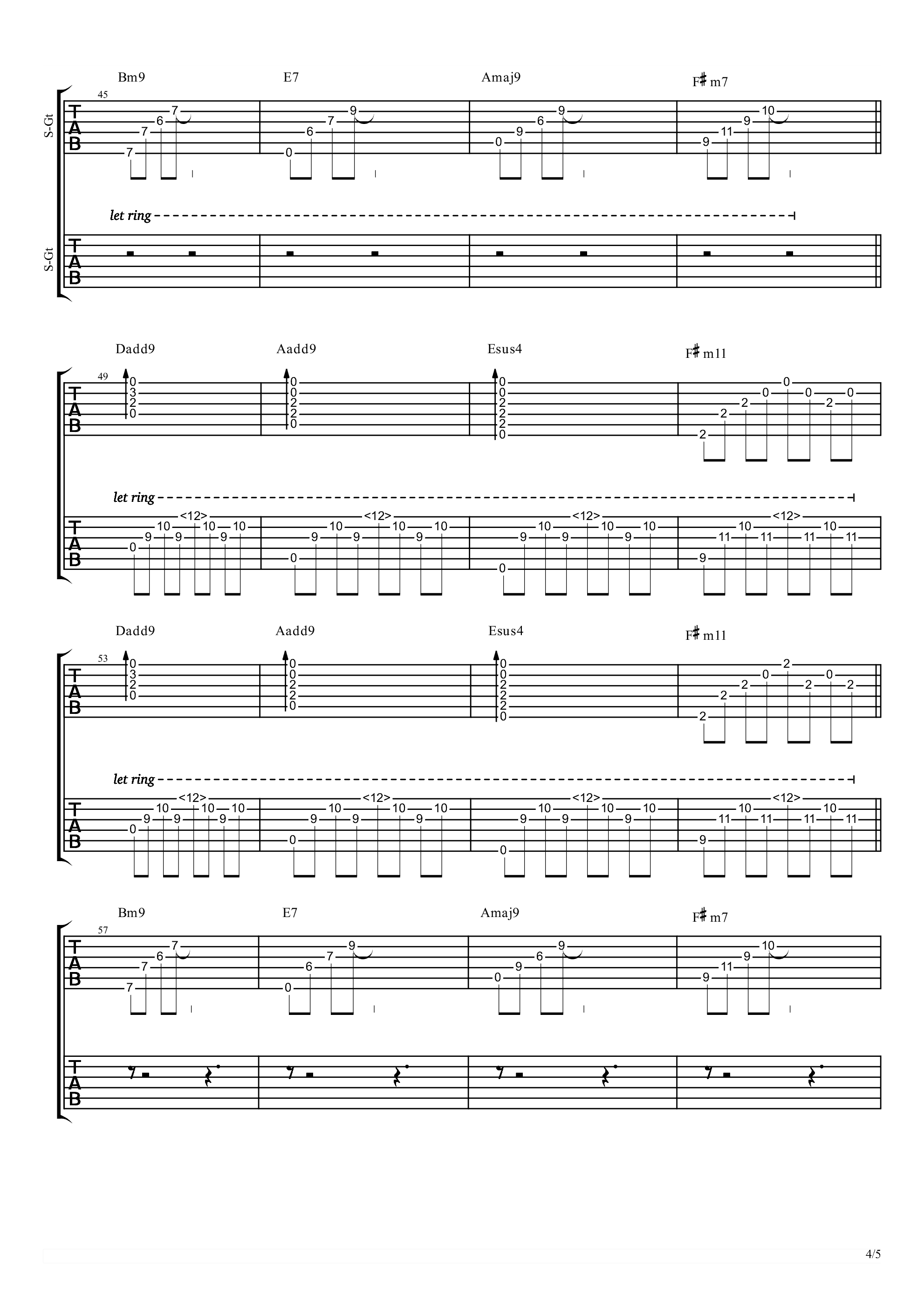 陈鸿宇《你只是经过 原版 》吉他谱-Guitar Music Score