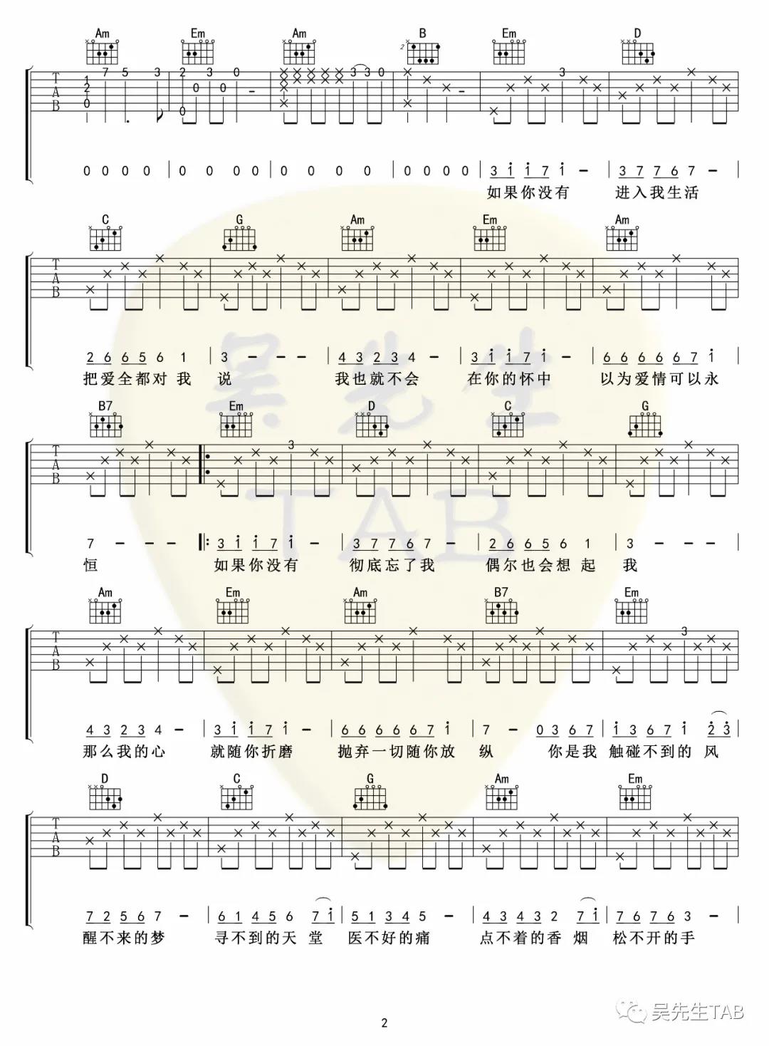 回小仙《醒不来的梦》吉他谱(G调)-Guitar Music Score