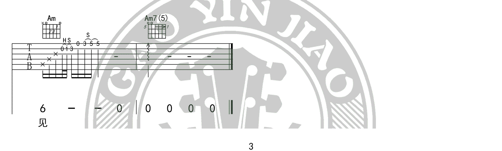 下雪哈尔滨吉他谱3-高进-C调指法