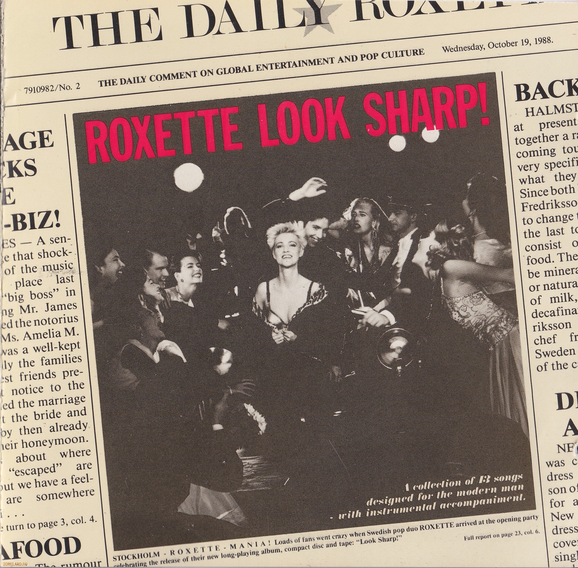 Roxette《Shes Got The Look》乐队总谱|GTP谱