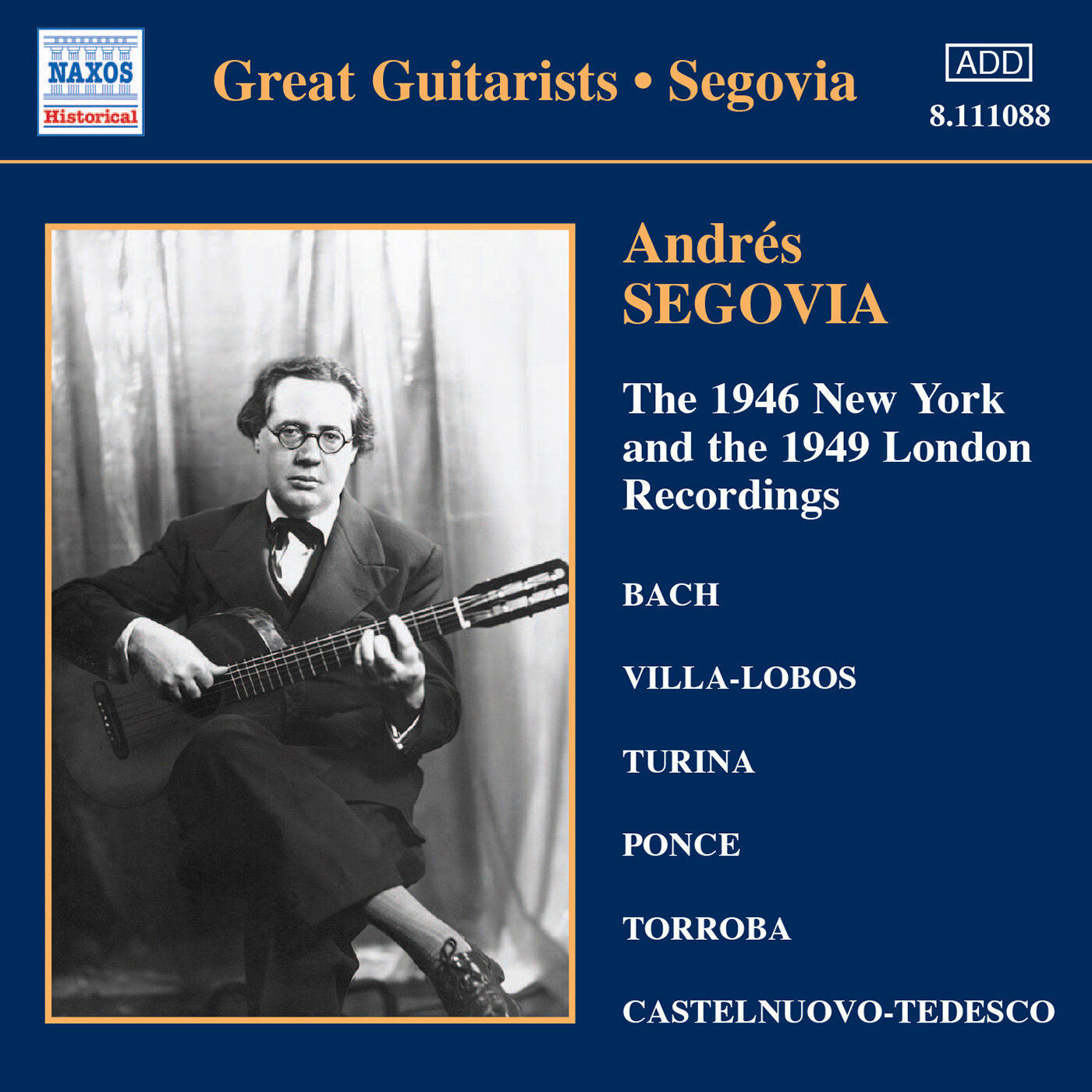 Andrés Segovia《Suite Compostelana I Peludio》古典吉他谱|GTP吉他谱|独奏指弹谱