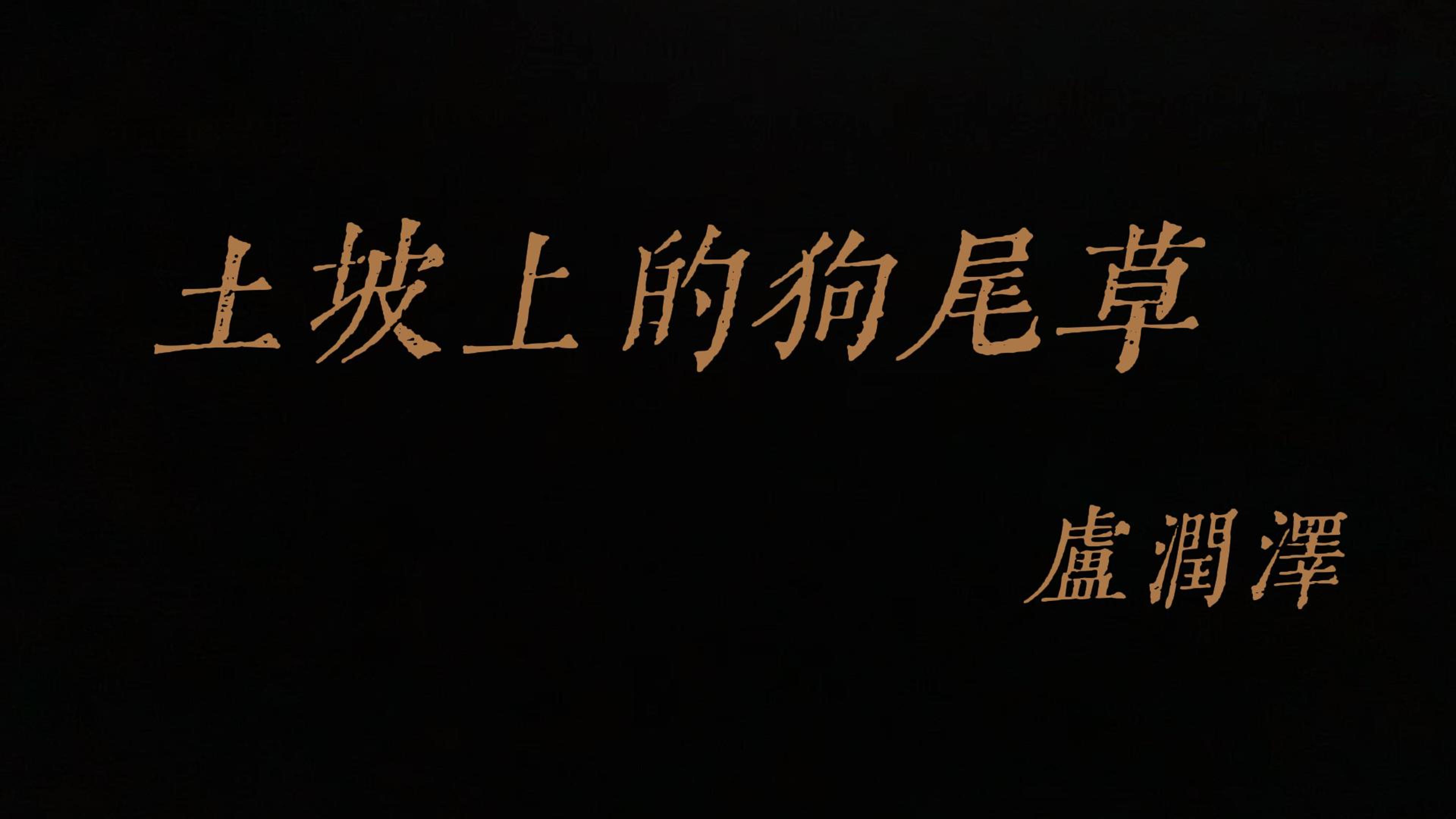 卢润泽-《土坡上的狗尾草》高还原鼓谱