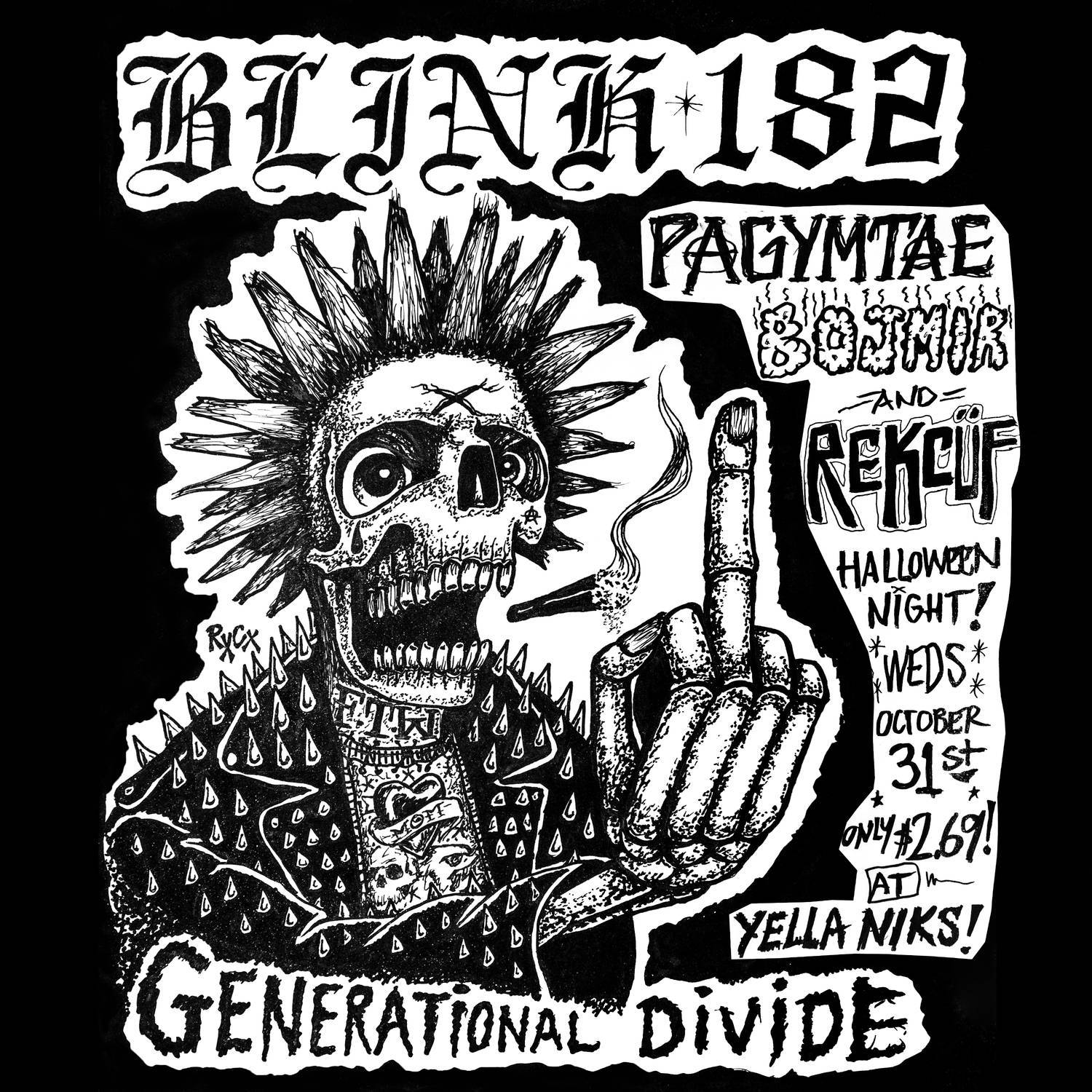 Blink-182《Generational Divide》乐队总谱|GTP谱