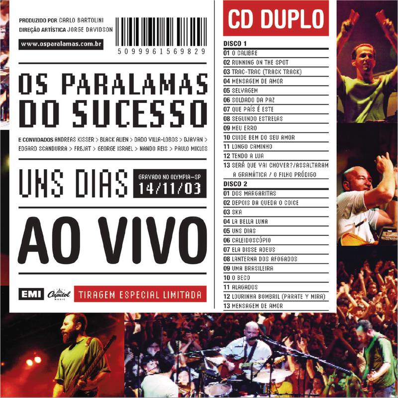 Os Paralamas do Sucesso《Uns Dias》乐队总谱|GTP谱